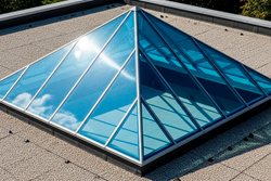 Остекление купола с помощью монолитного поликарбоната