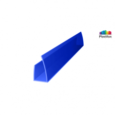 Профиль для поликарбоната ROYALPLAST UP торцевой синий 6мм 2100мм Профиль для поликарбоната ROYALPLAST UP торцевой синий 6мм 2100мм